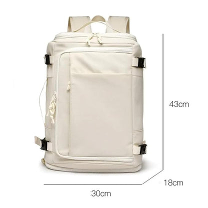 Elarra Water-Resistant Expandable Travel Backpack