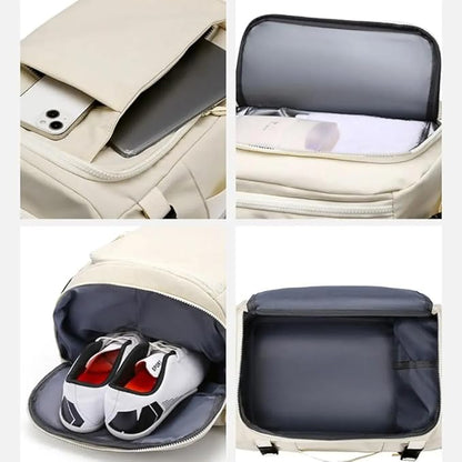 Elarra Water-Resistant Expandable Travel Backpack