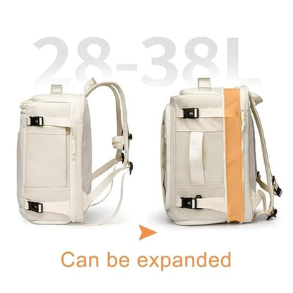 Elarra Water-Resistant Expandable Travel Backpack