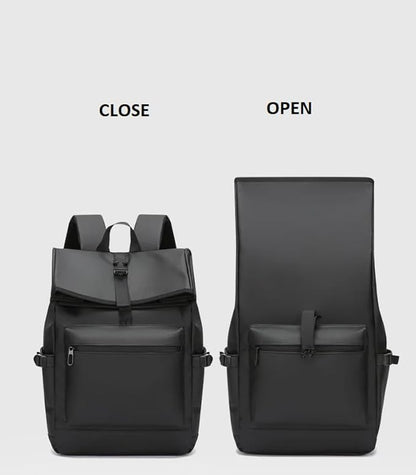 Zuno Black Waterproof Laptop Backpack