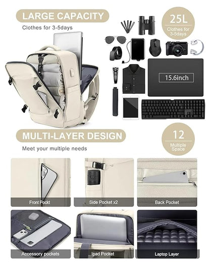 CloudPop Travel Backpack(Off White)