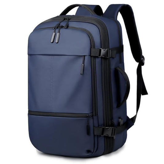 PebblePac 40L Travel Laptop Backpack(Blue)