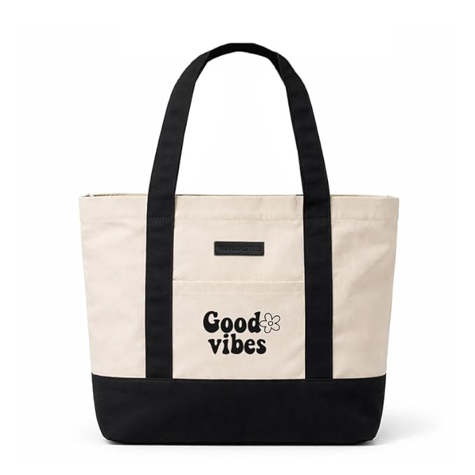 Beach Tote Bags (Good Vibes)