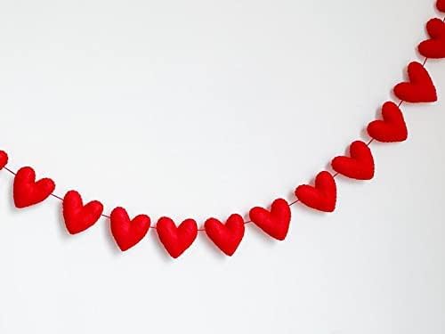 Red Heart Shape Bunting