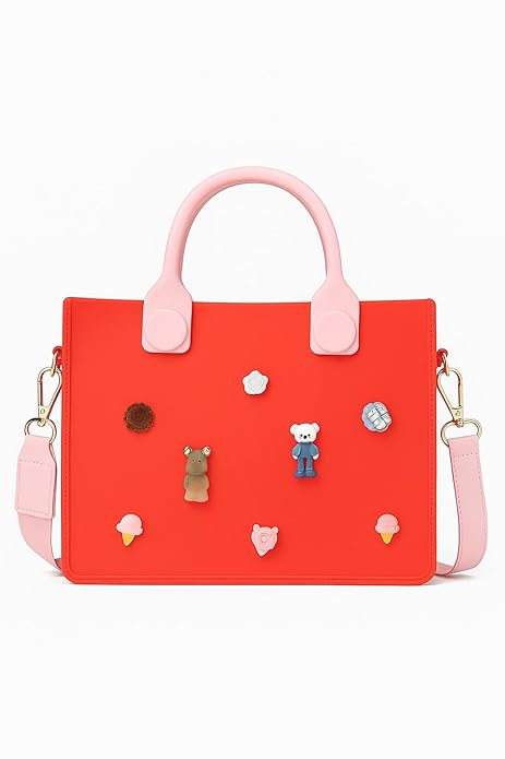Customizable Color Block Tote Bag