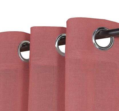 Detailed shot of crimson red material.