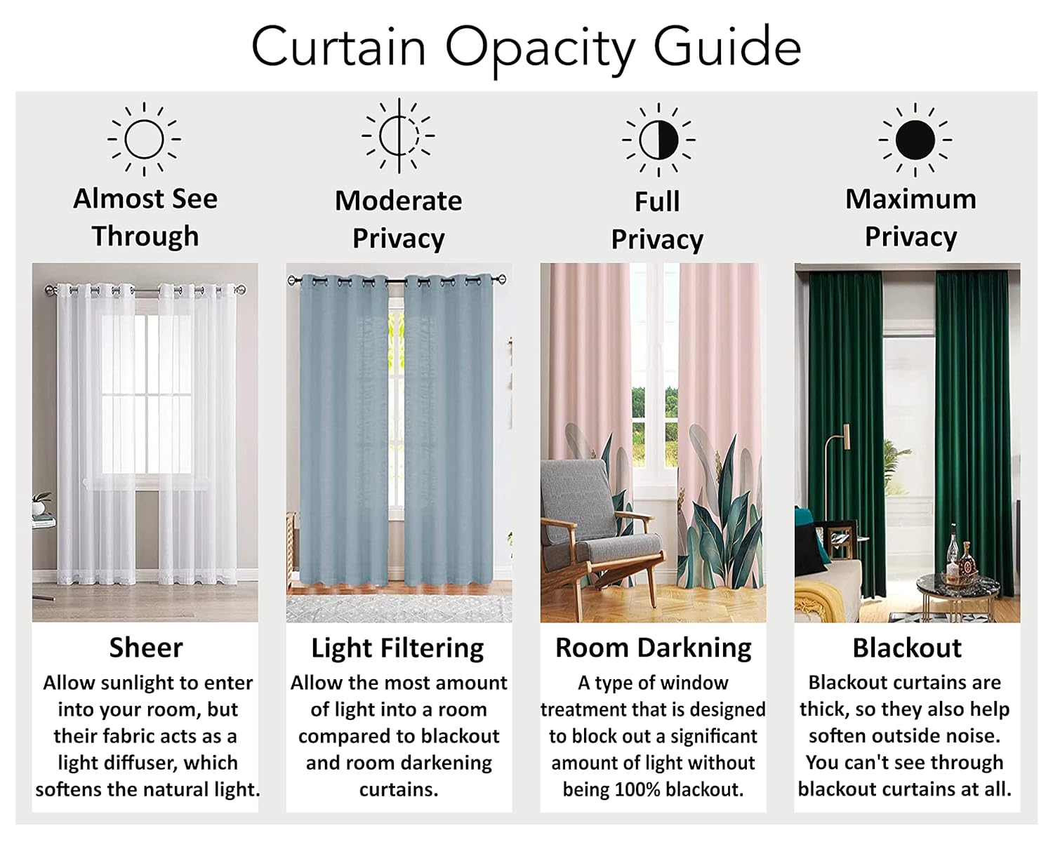 Dark green curtain 