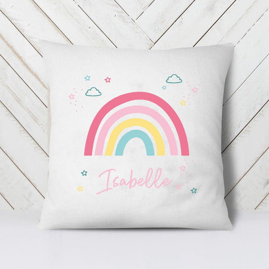 Rainbow Name Customize Cushion for Kids and Babies