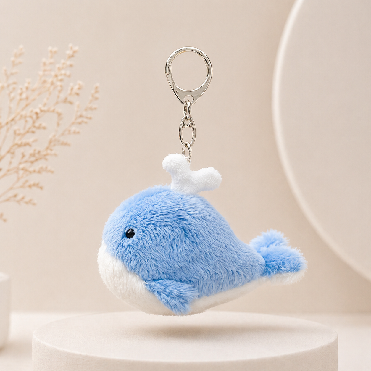 Whale Plush Keychain