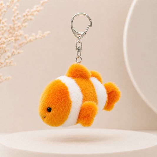 Clownfish Plush Keychain