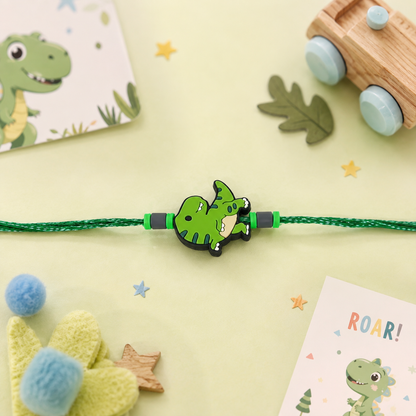 Green Dino Rakhi