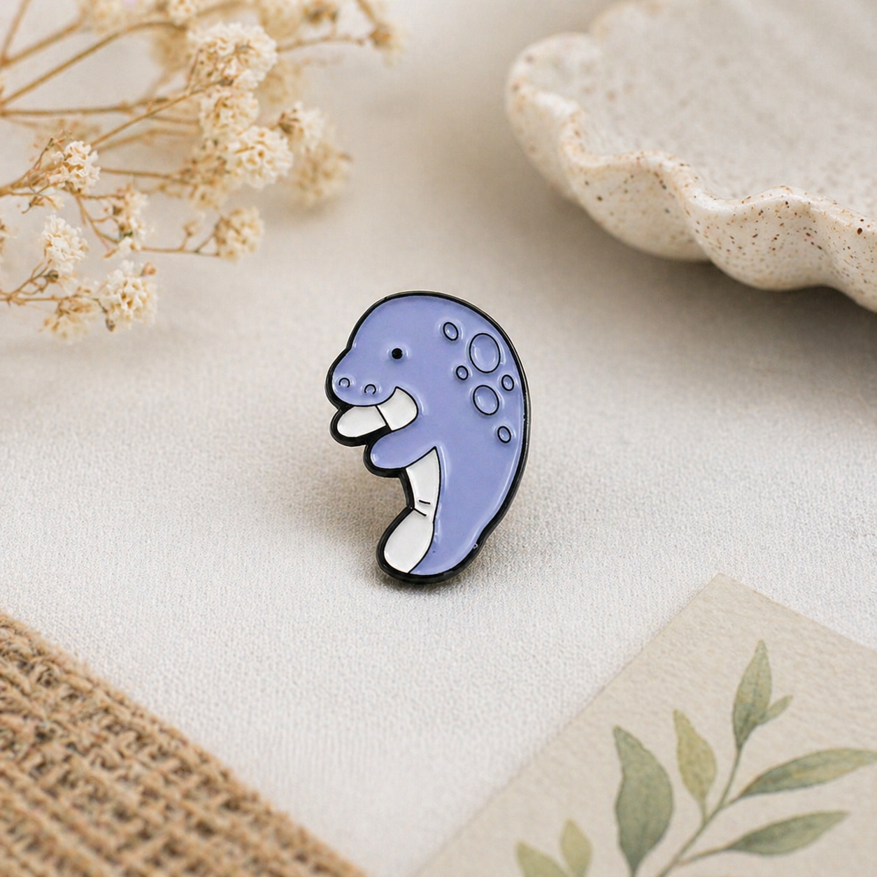 Manatee Enamel Pin