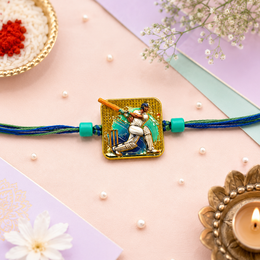 Magnetic Cricket Rakhi