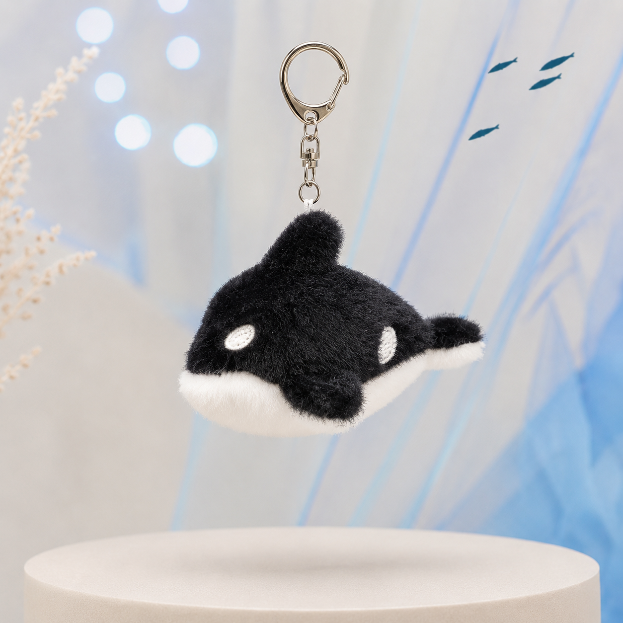 Orca Plush Keychain