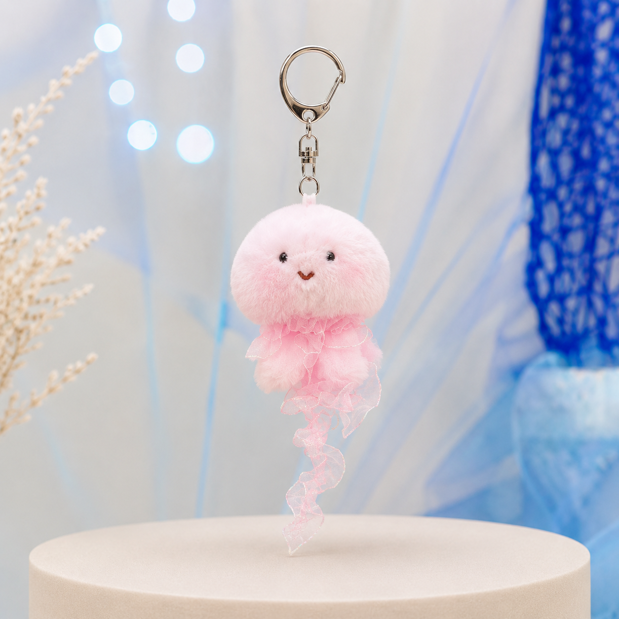 Jellyfish Plush Keychain