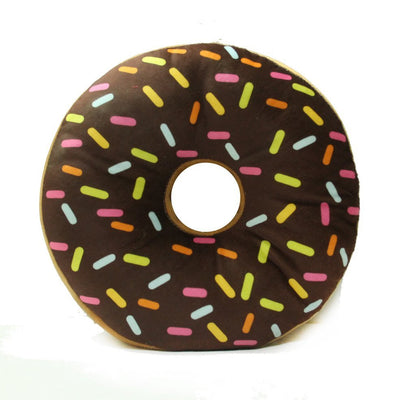 Delicious chocolate donut with swirls of white and brown.