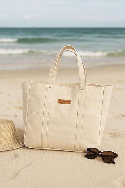 Extra Large Tote Bag with Pockets
