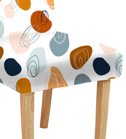 Stylish chair featuring a colorful pattern, great for brightening up your home.