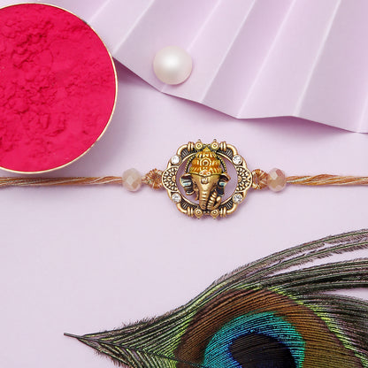 Meenakari Ganesha Rakhi