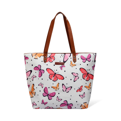 Fluttering Butterfly Oversized Tote Bag For Women