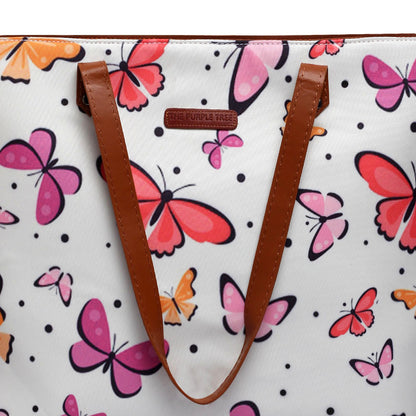 Fluttering Butterfly Oversized Tote Bag For Women