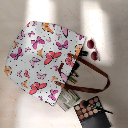 Fluttering Butterfly Oversized Tote Bag For Women