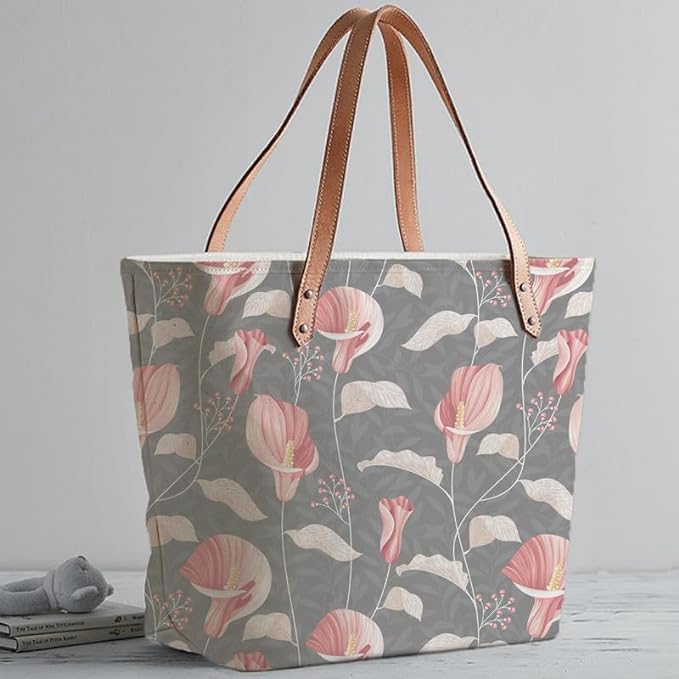 Lily Flora Leather Tote Bag For Women