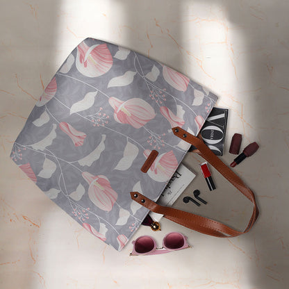 Lily Flora Leather Tote Bag For Women