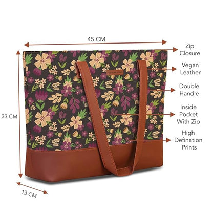 Violet Magic Shoulder Tote Bag