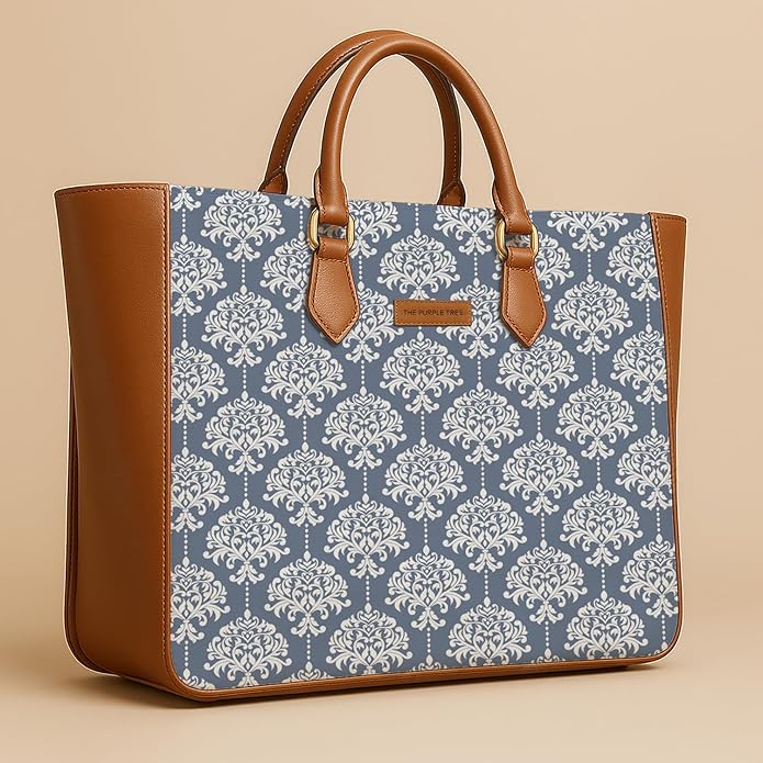 Windsor Blue Vegan Leather Handbag