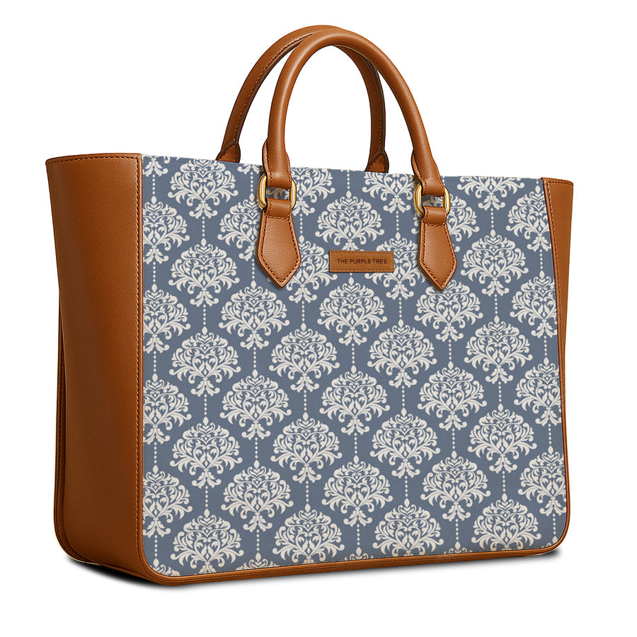 Windsor Blue Vegan Leather Handbag