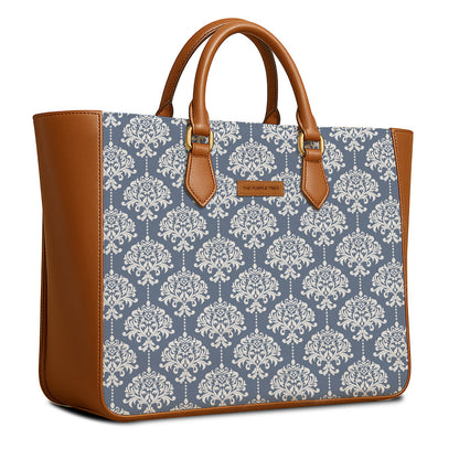 Windsor Blue Vegan Leather Handbag