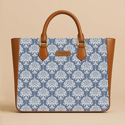 Windsor Blue Vegan Leather Handbag