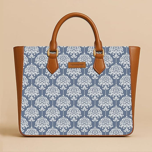 Windsor Blue Vegan Leather Handbag