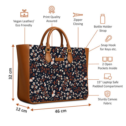 Meadow Night Vegan Leather Handbag