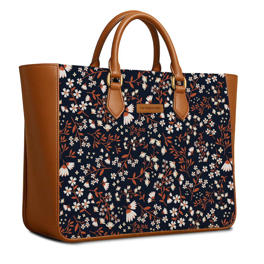 Meadow Night Vegan Leather Handbag