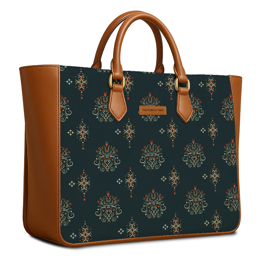 Emerald Royale Vegan Leather Handbag