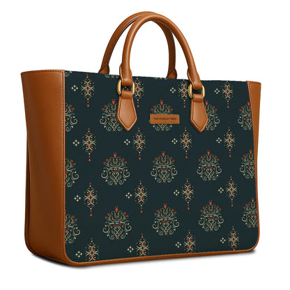 Emerald Royale Vegan Leather Handbag