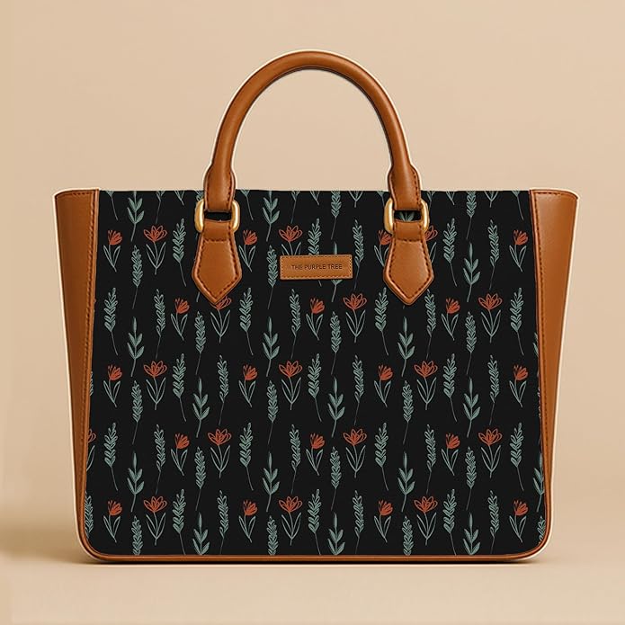 Willow Noir Vegan Leather Handbag