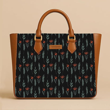 Willow Noir Vegan Leather Handbag