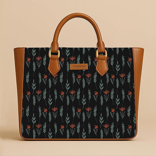 Willow Noir Vegan Leather Handbag