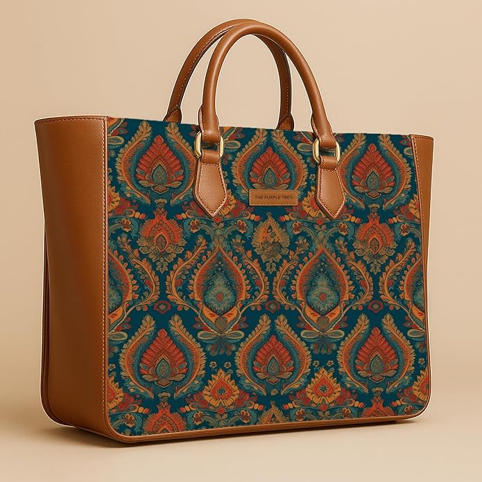 Golden Garden Vegan Leather Handbag