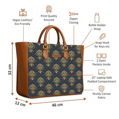 Aurelia Gold Vegan Leather Handbag