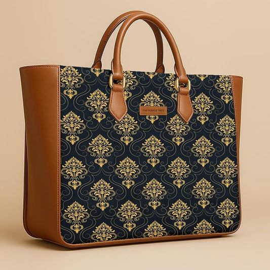 Aurelia Gold Vegan Leather Handbag