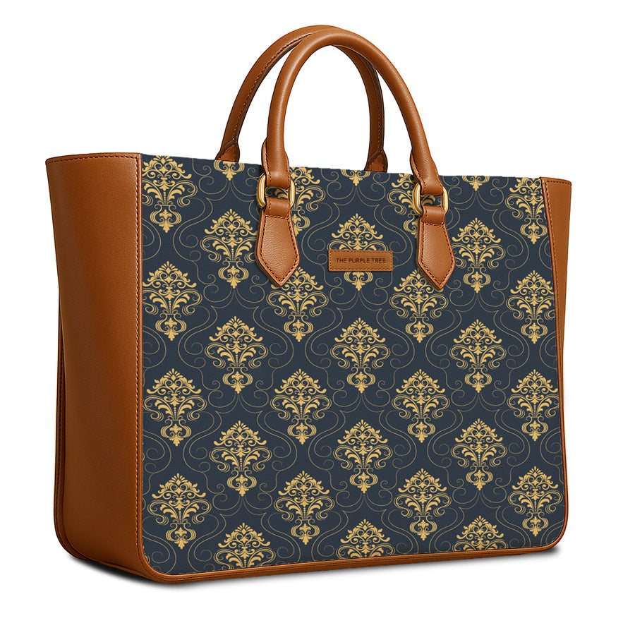 Aurelia Gold Vegan Leather Handbag