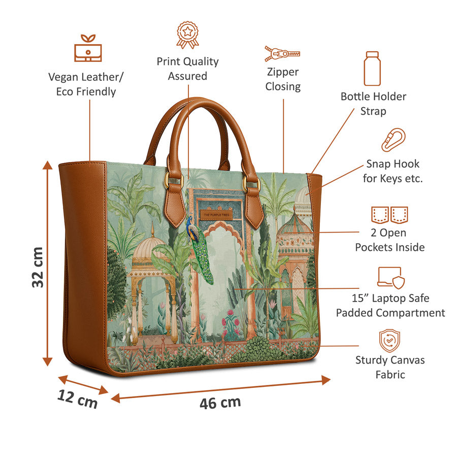 Royal Courtyard Vegan Leather Handbag