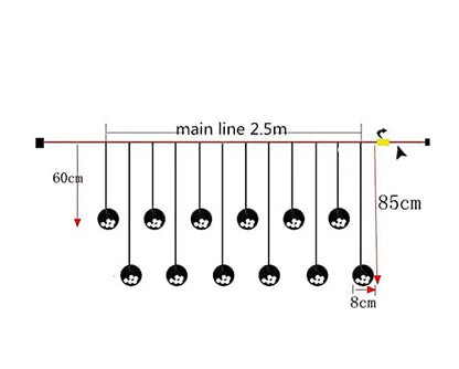 An elegant room filled with various lights hanging from the ceiling, enhancing the overall brightness and aesthetic appeal.