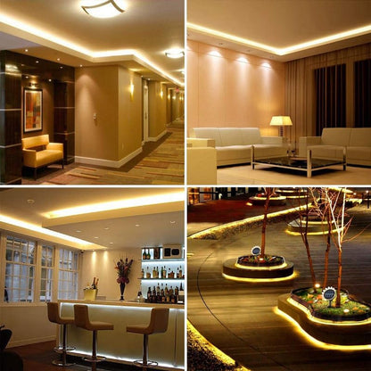 LED rope light with yellow LEDs, a versatile and energy-efficient lighting option for any occasion