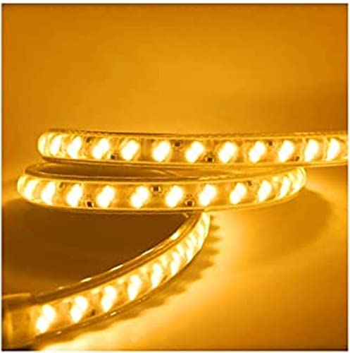  LED rope light featuring yellow LEDs, great for decorative lighting in various settings.