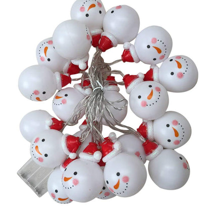 Red Snowman LED Lights
